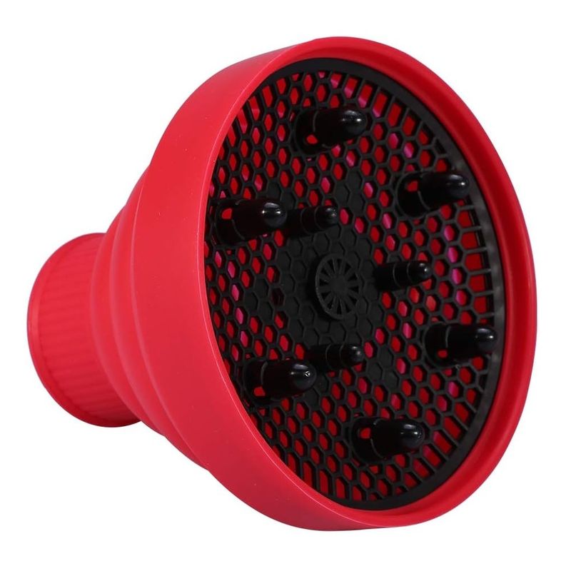 GENERICO - Difusor Para Secador De Cabello De Silicona Plegable Rojo