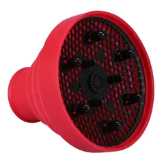 GENERICO - Difusor Para Secador De Cabello De Silicona Plegable Rojo