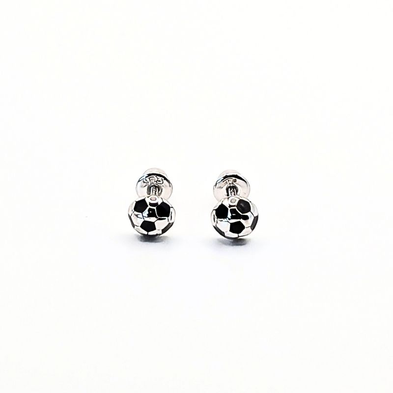 TIANA JOYAS - Aros de Pelota de Fútbol de Plata 925