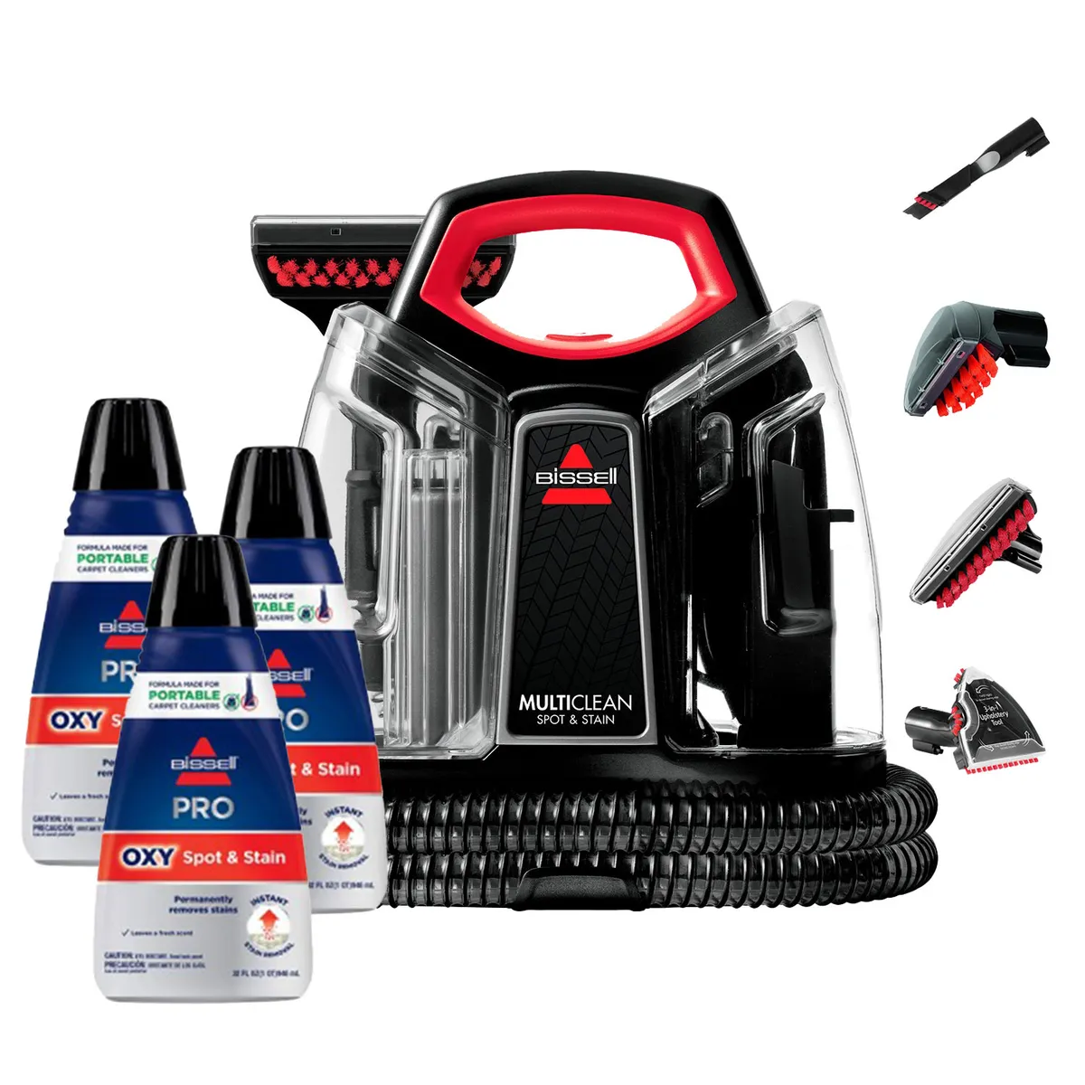 BISSELL - Lavadora de Tapiz MultiClean SpotClean BISSELL 4720M / 3 Detergentes