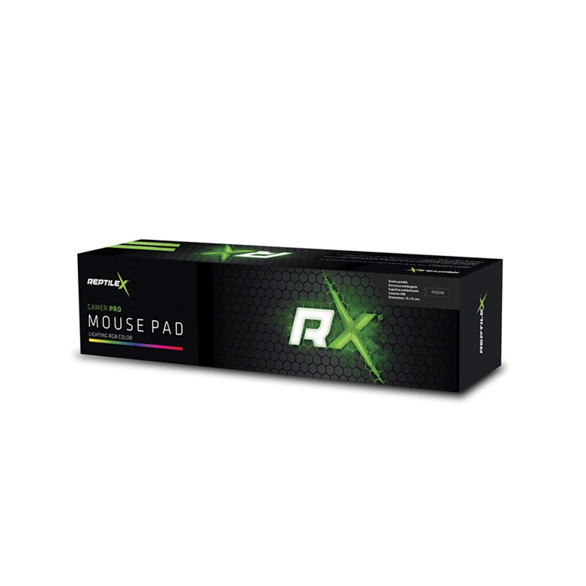 REPTILEX - Mouse Pad Gamer Iluminación Rgb 35x25cms - Ps