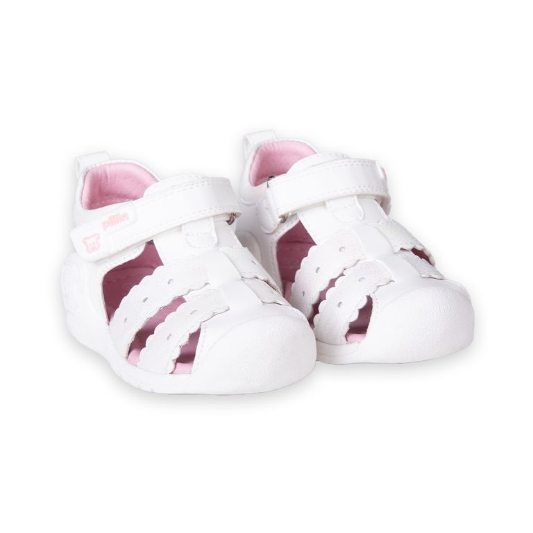 Sandalias Recién Nacido Niña Blanco (PZC201-25BCO )