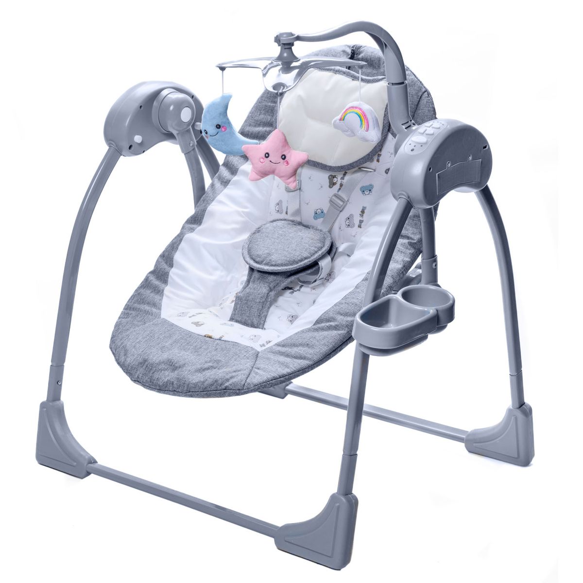 MON PETIT - Silla Mecedora Columpio Eléctrica Bluetooth Reclinable