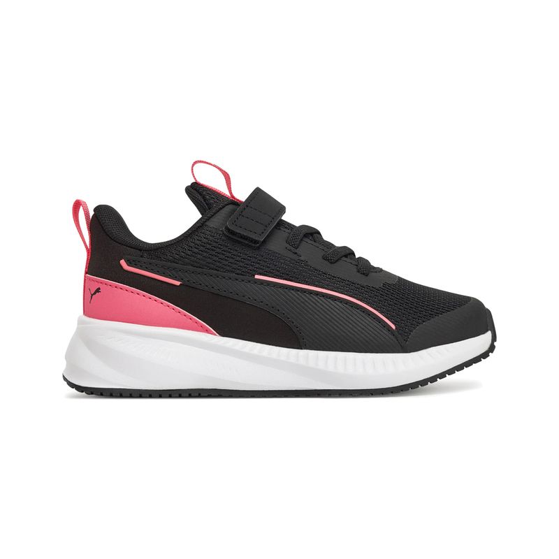 PUMA - Zapatillas Niñas Flyer 3 Puma Negras/Rosadas