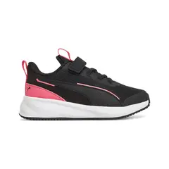 PUMA - Zapatillas Niñas Flyer 3 Negras/Rosadas