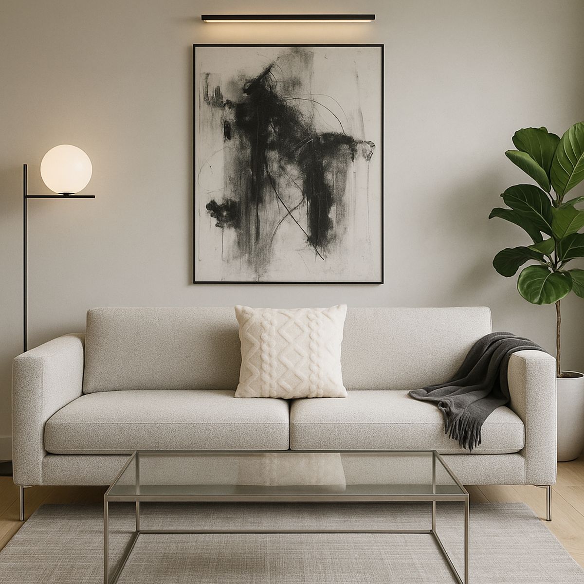 ARMONIA - Funda cojín blanca pelo trenzado suave dormitorio 758