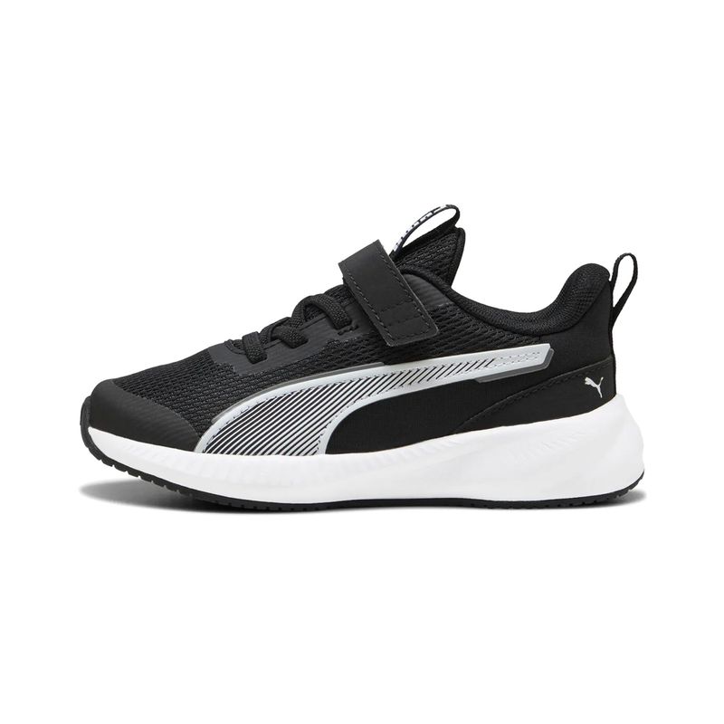 PUMA - Zapatillas Niños Flyer 3 Puma Negras/Blancas