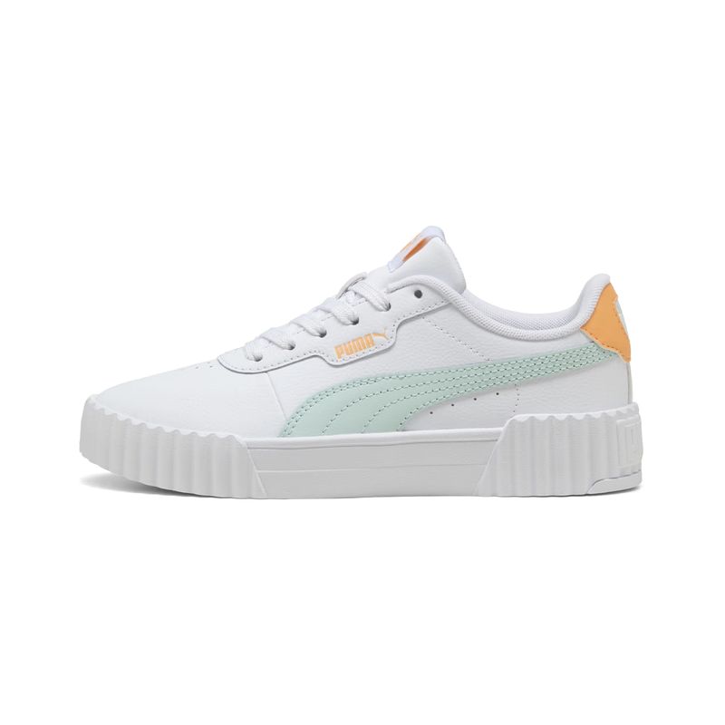 PUMA - Zapatillas Joven Carina 3.0 Puma Blancas/Turquesa