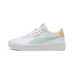 PUMA - Zapatillas Joven Carina 3.0 Blancas/Turquesa