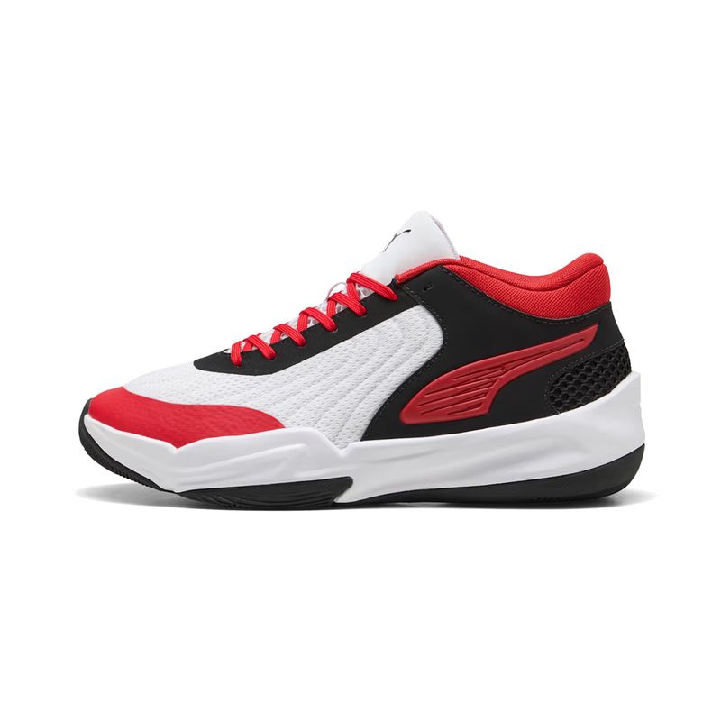 PUMA - Zapatillas Hombre Court Pro 2 Puma Blancas/Negras/Rojas