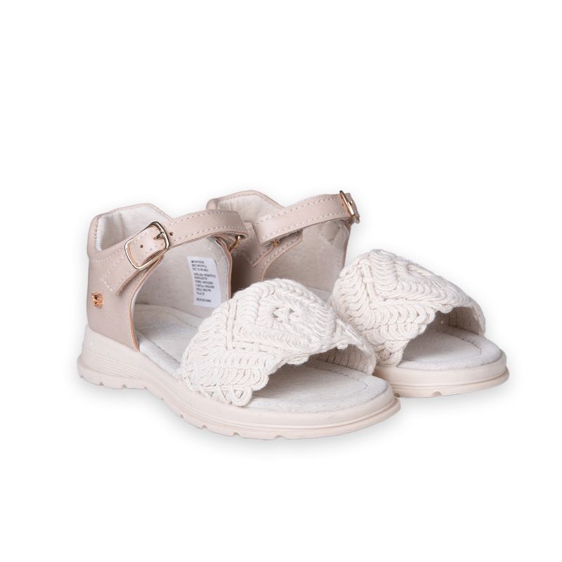 PILLIN - Sandalias Niña Beige Pillin PZC409-25BEI  - Blanco