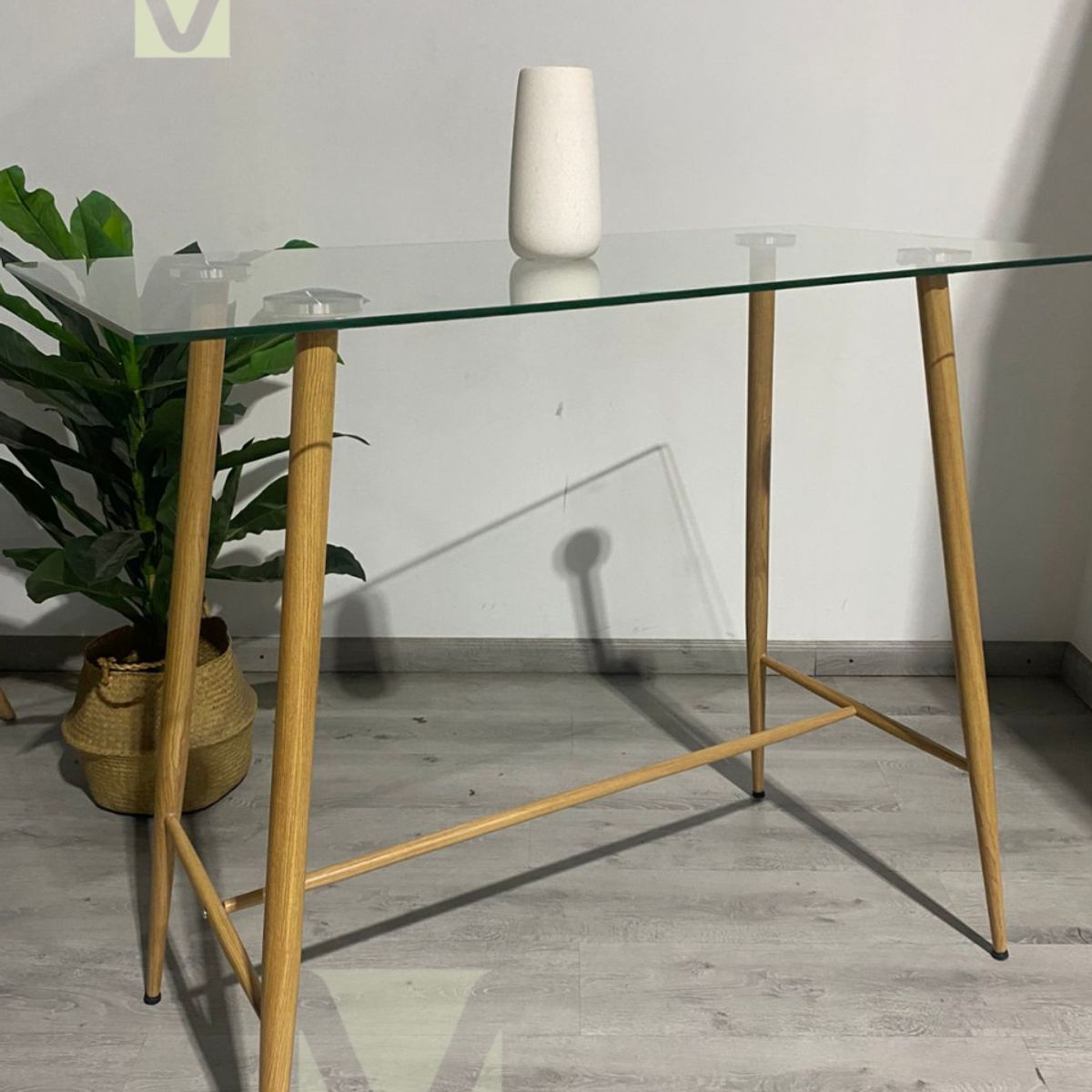 GENERICO - Mesa de Bar Lyon Rectangular Vidrio