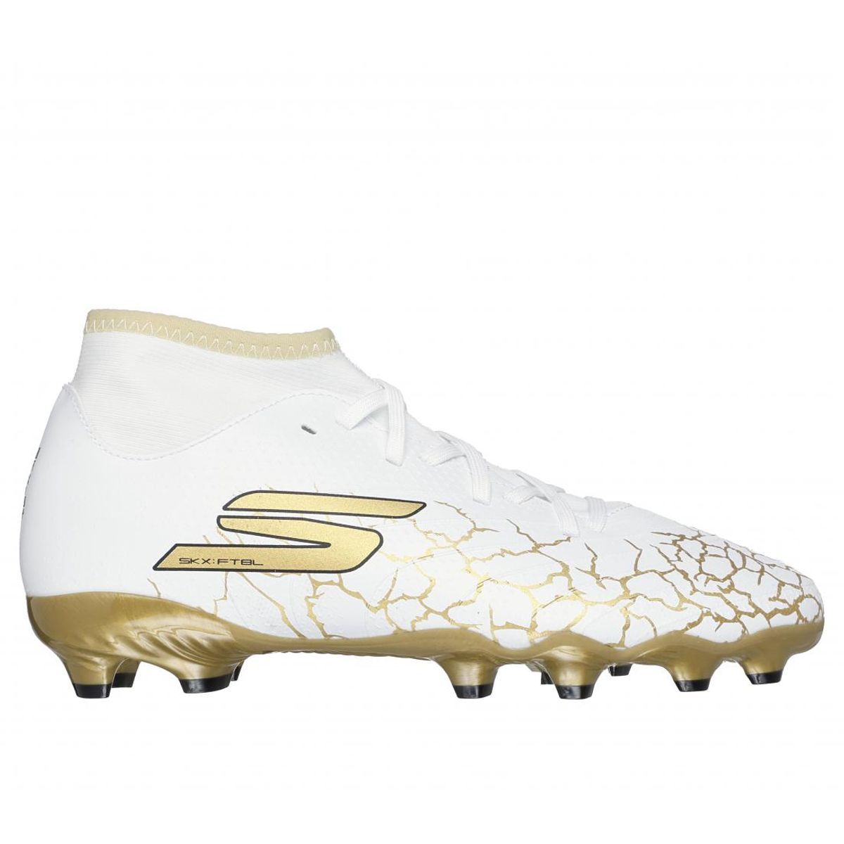 SKECHERS - Zapatilla Fútbol Kids Jr Youth FG High Blanco Skechers