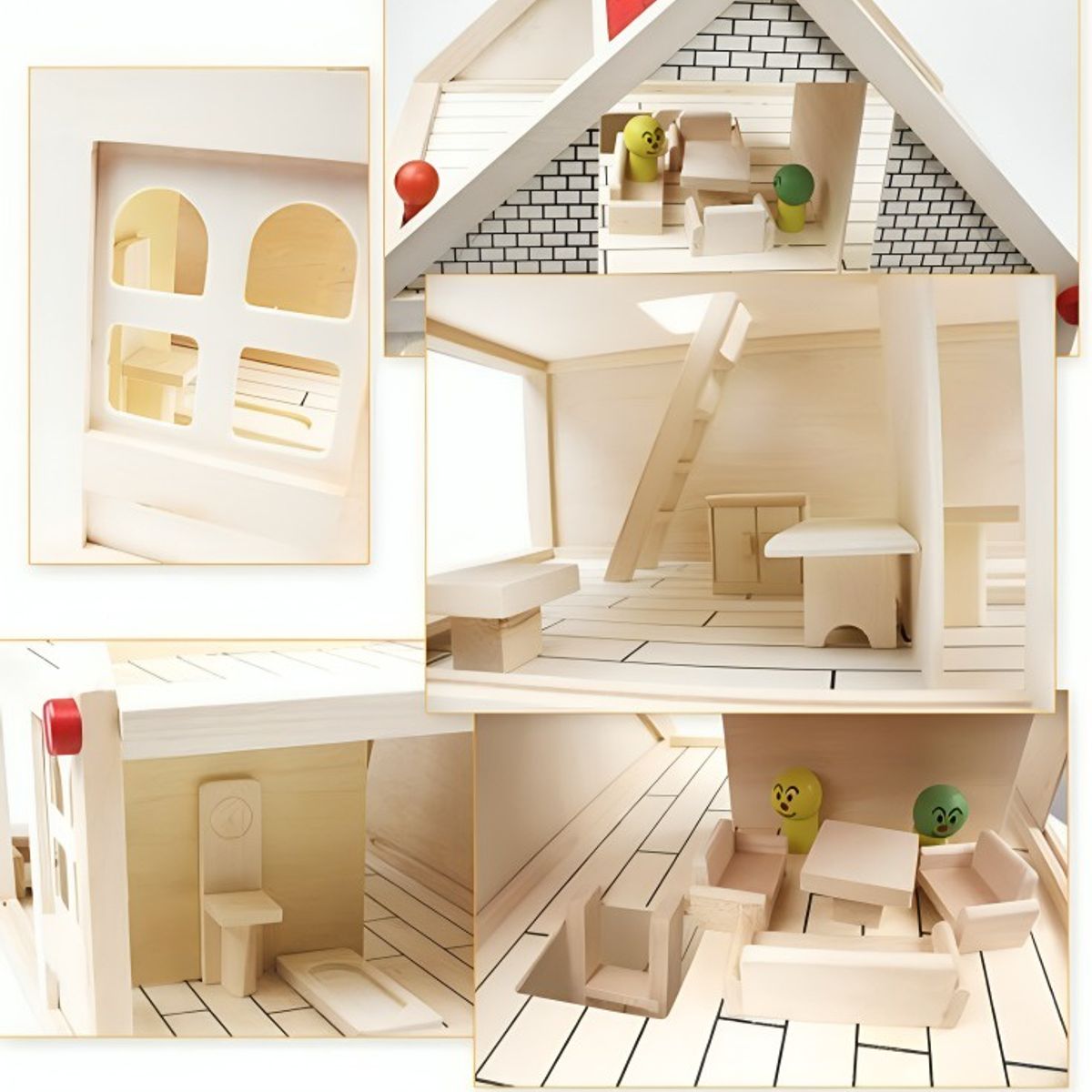 GENERICO - Casa Muñeca Juguete Madera