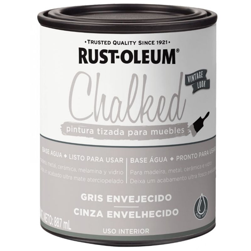 GENERICO - Pintura tizada gris envejecido 887ml Rust Oleum