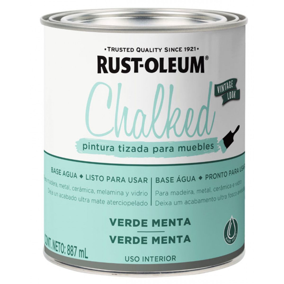 GENERICO - Pintura tizada verde menta 887ml Rust Oleum