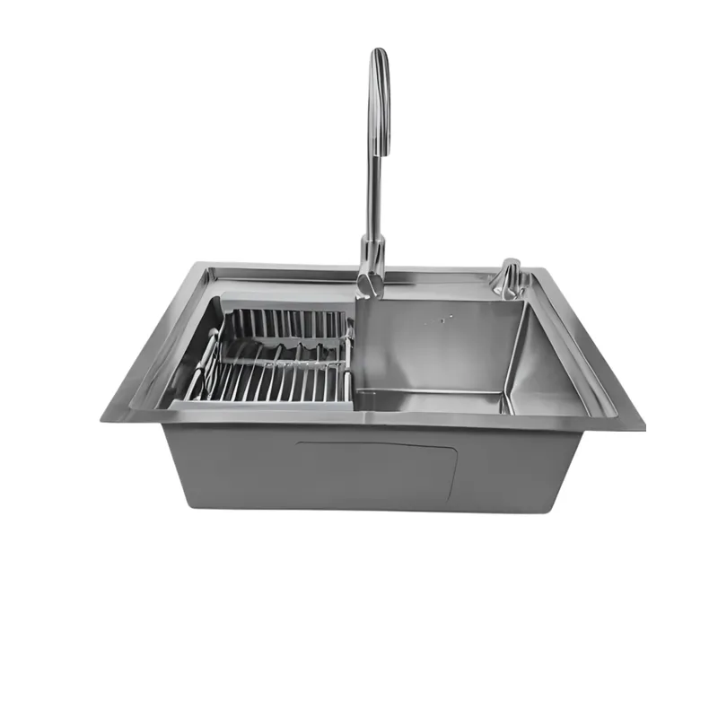 MODERN SPACE - Lavaplatos 60x45 Cm Plateado + Accesorios + Llave Inox Plateado