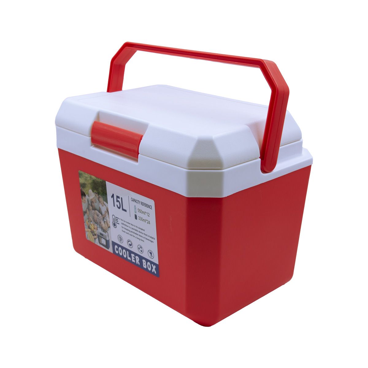 GENERICO - Cooler 15 litros rojo