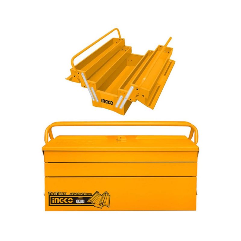 GENERICO - Caja para herramientas metálica 3 bandejas ingco
