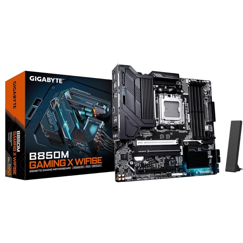 GIGABYTE - MB sAM5 AMD - Gigabyte B850M GAMING X WIFI6E - 4x DDR5 - Micro ATX