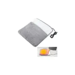 GENERICO - Manta Calentador Calienta Pies Eléctrico Usb Polar Gris Lisa