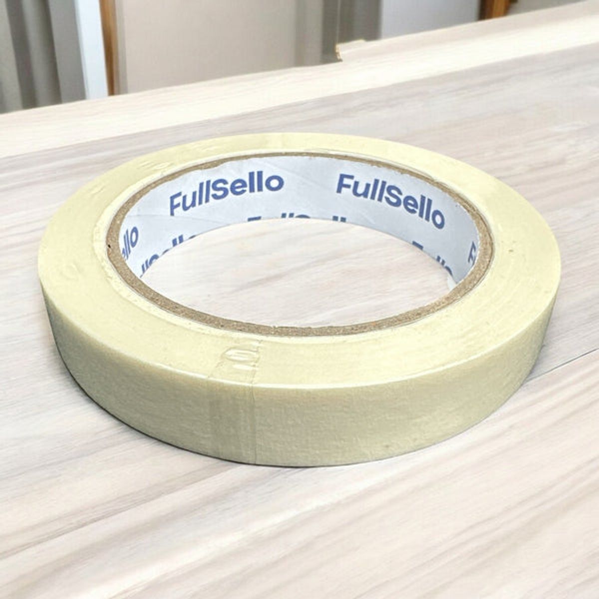 FULLSELLO - Pack de 16 Cintas De Enmascarar Masking Tape 18mm X 45 Mts
