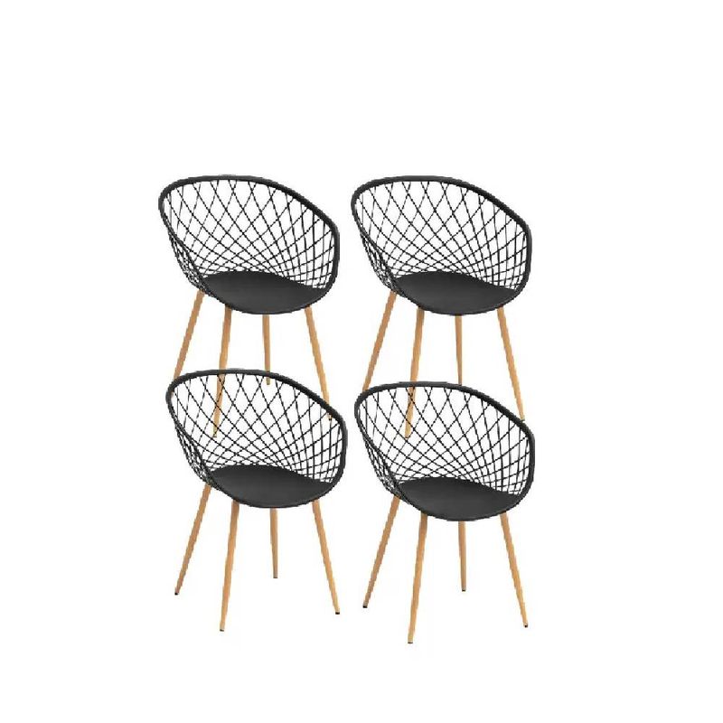 GENERICO - Pack 4 Butacas Eames Mesh - Negra