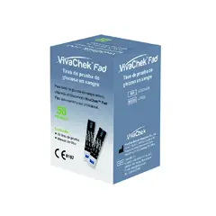 VIVA - Tiras Reactivas Para Glucómetro Vivachek Fad