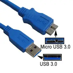 GENERICO - CABLE USB 3.0 A MICRO B M/M 0,5 METROS (DISCO DURO)