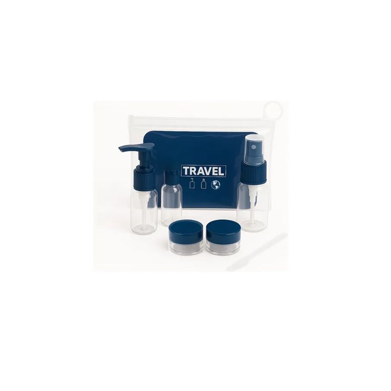 GENERICO - Kit De Viaje Portátil Botella De Vacío Dispensador Líquidos