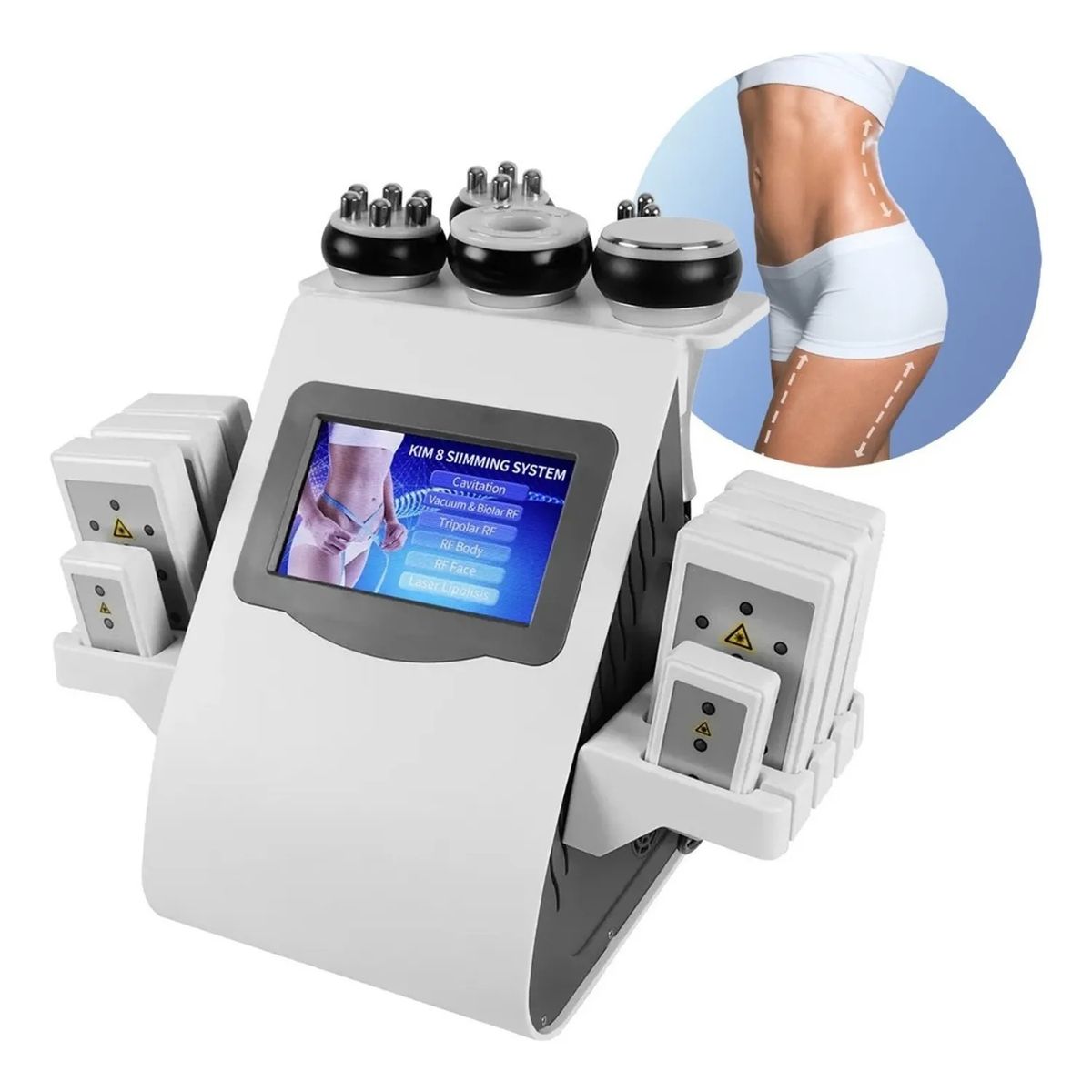 GENERICO - Máquina Cavitación 6 En 1 + Rf + Lipolaser + Vacum