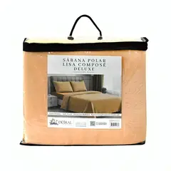 DORAL - Sábanas Polar Lisa Composé 2 Plazas Bicolor Amarillo
