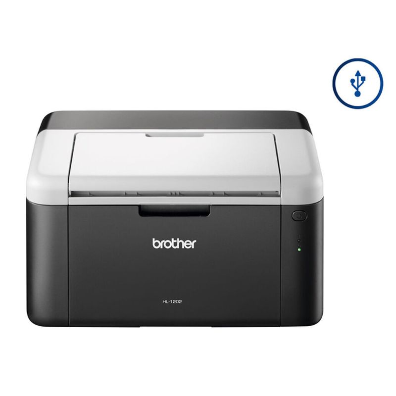 BROTHER - Impresora Laser (Negro) - Brother HL-1202 - 21 ppm - USB 2.0