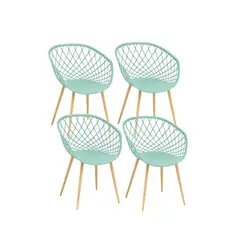 GENERICO - Pack 4 Butacas Eames Mesh - Menta