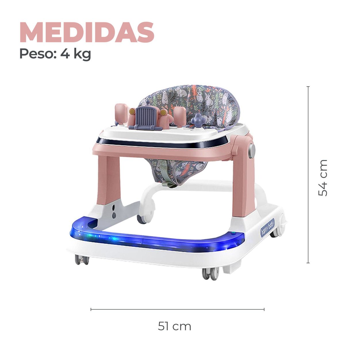 MON PETIT - Caminadora Andador Bebe Camion Musical Anticaida Stylish