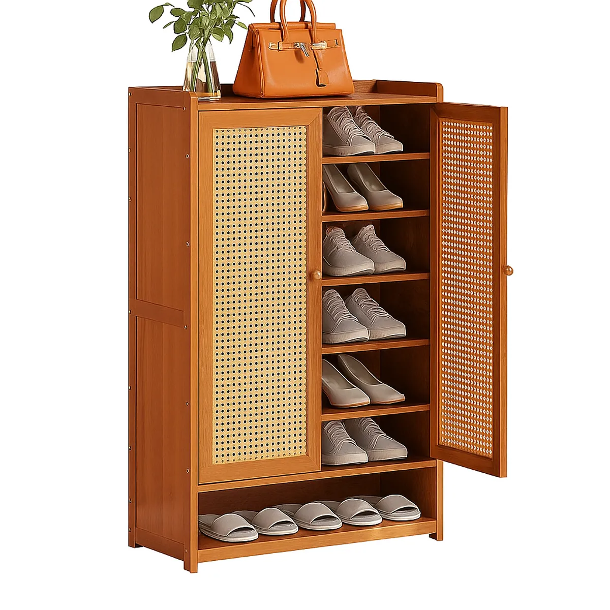 MUNDO ONLINE - Zapatero Organizador Almacenamiento Armario Con Puertas