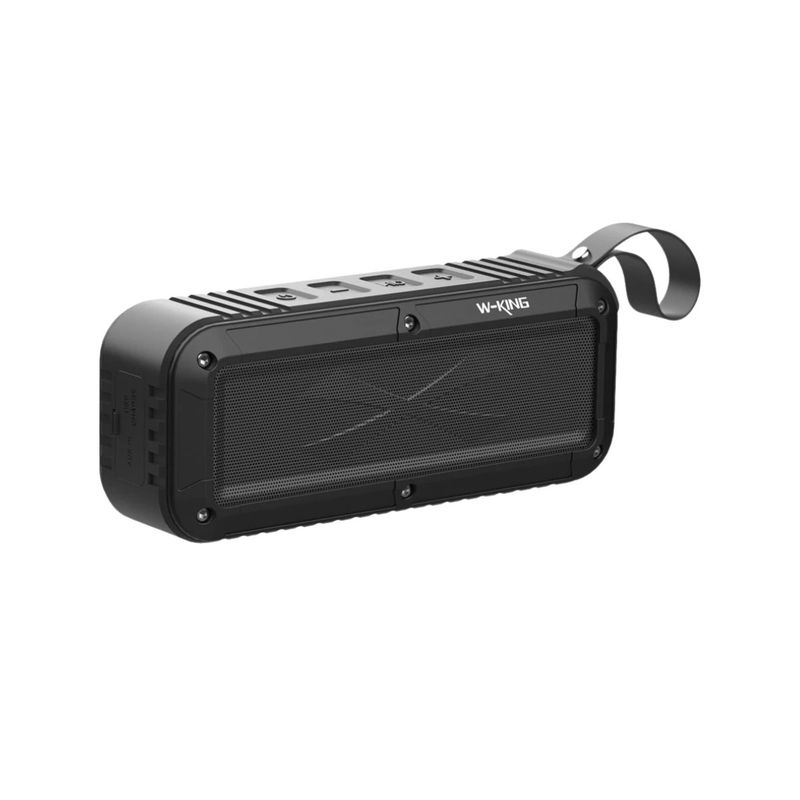 GENERICO - Parlante Bluetooth Outdoor IPX6 NFC FM 8 Horas W‑KING S20 Negro