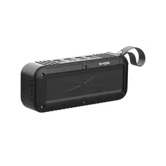 GENERICO - Parlante Bluetooth Outdoor IPX6 NFC FM 8 Horas W‑KING S20 Negro