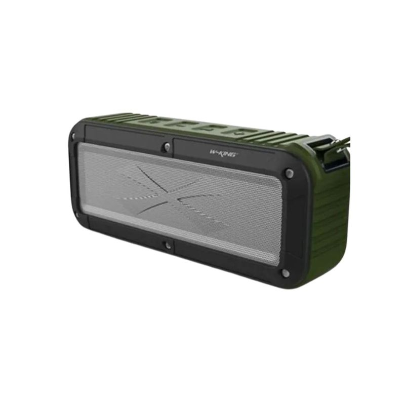 GENERICO - Parlante Bluetooth Outdoor IPX6 NFC FM 8 Horas W‑KING S20 Verde