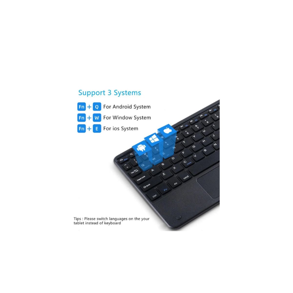 GENERICO - Funda Con Teclado Touchpad Ñ Para iPad 9.7 5ta/6ta Generación