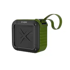 GENERICO - Parlante Bluetooth Outdoor IPX6 NFC FM 10 Horas W-KING S7 Verde