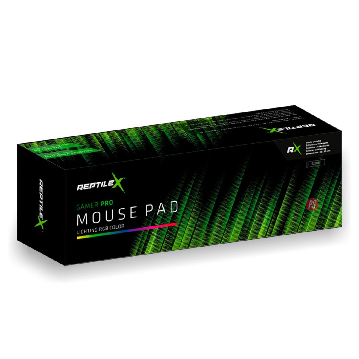 REPTILEX - Mouse Pad Gamer Iluminación Rgb 80x30cms - Ps