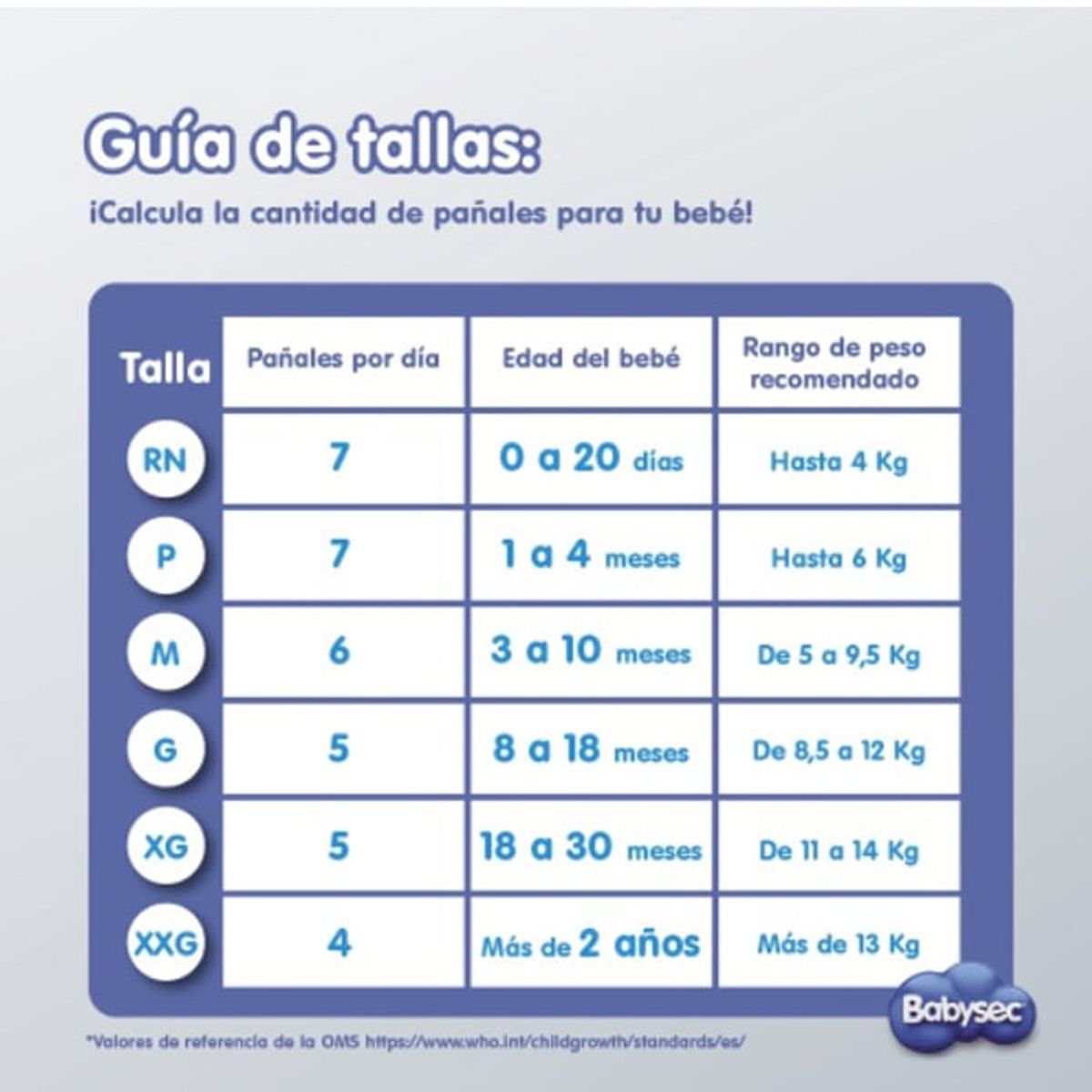 BABYSEC - Pañal Babysec Premium XG 14