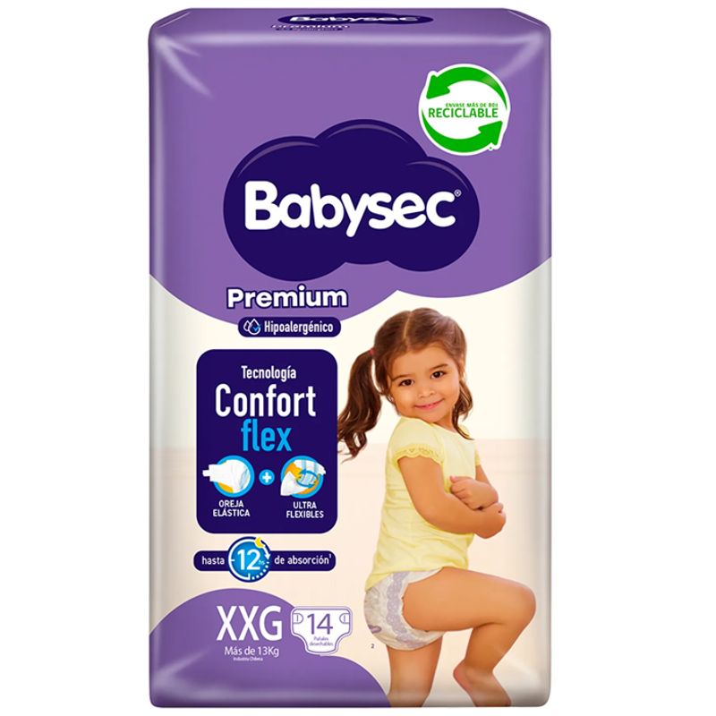 BABYSEC - Pañal Babysec Premium XXG 14