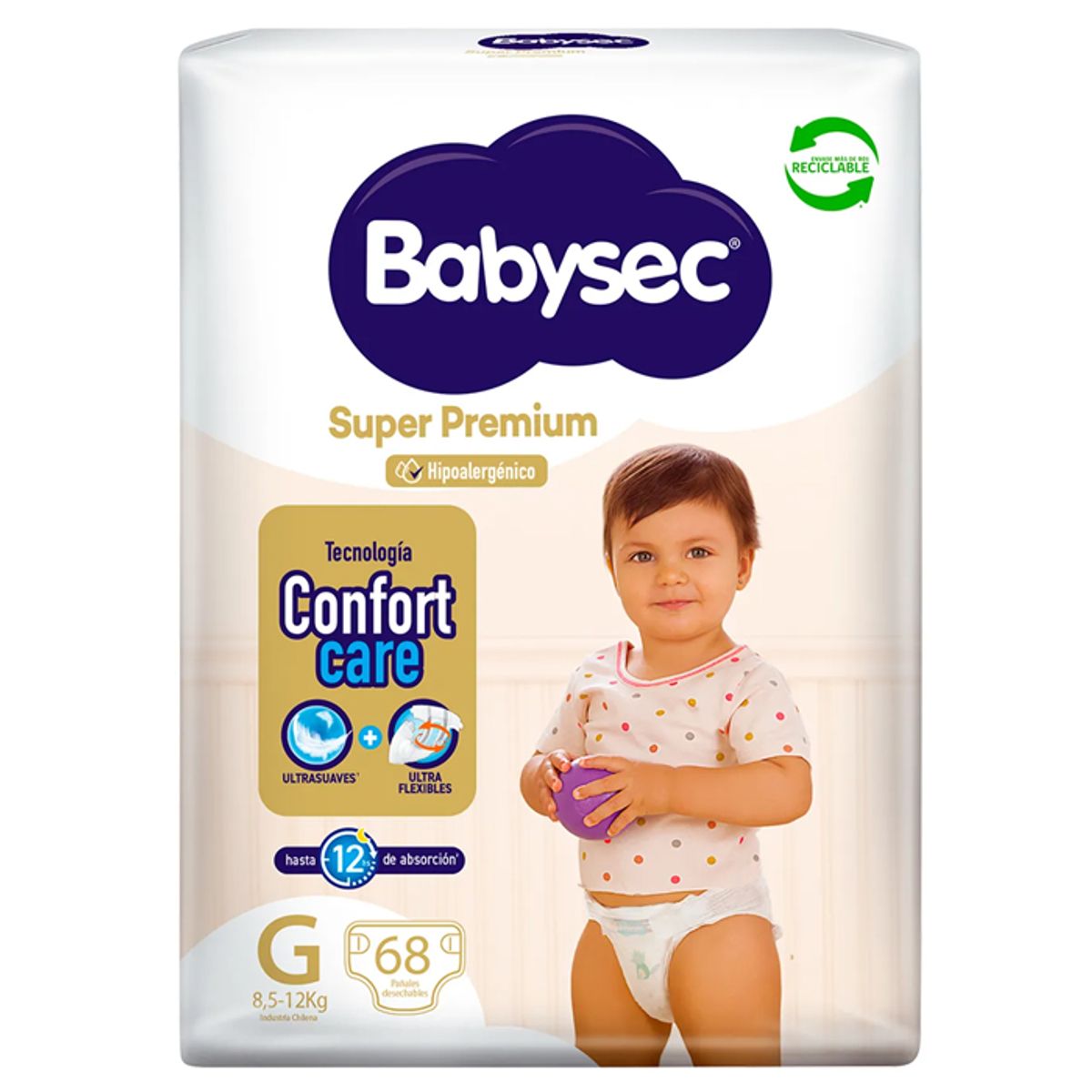 BABYSEC - Pañal Babysec Super Premium G 68
