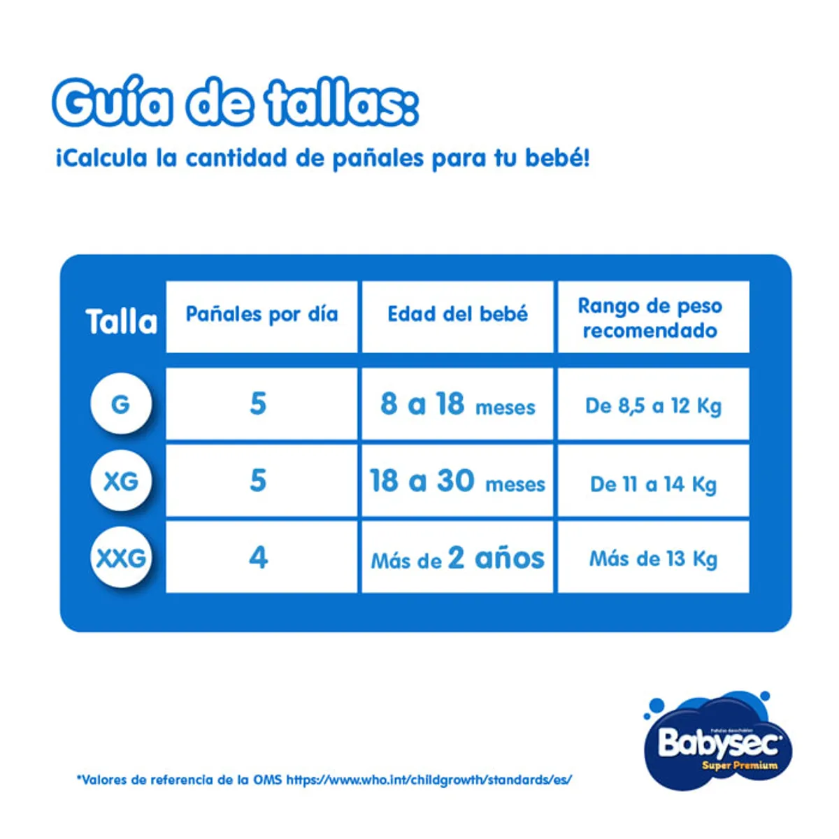 BABYSEC - Pañal Babysec Super Premium G 68