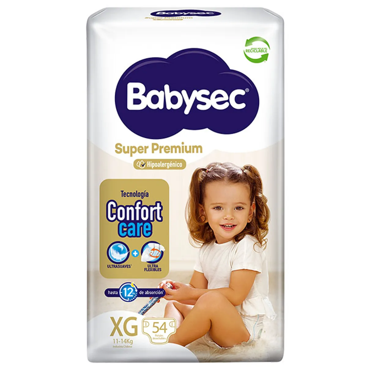 BABYSEC - Pañal Babysec Super Premium XG 54