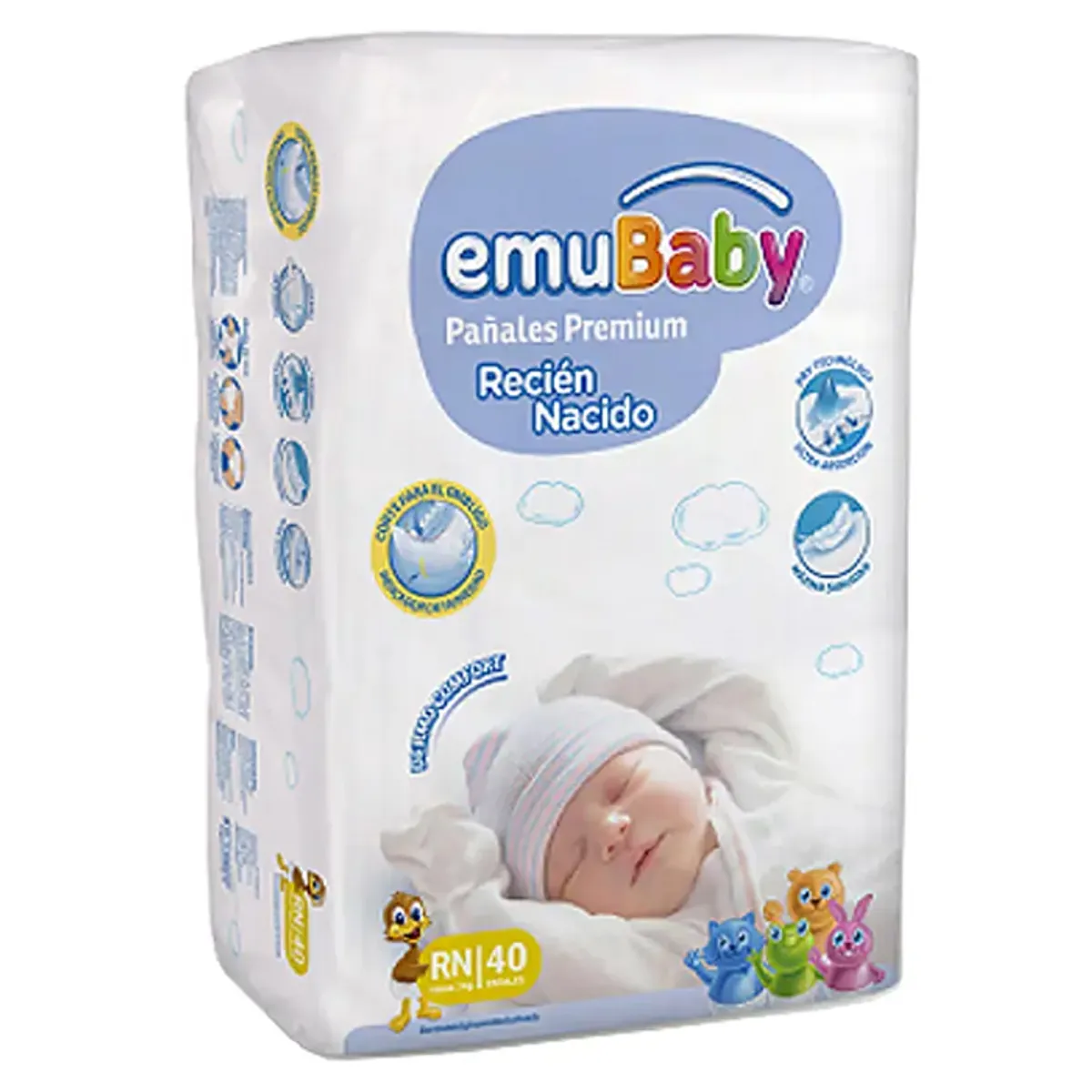 EMUBABY - Pañal Emubaby Premium RN 40