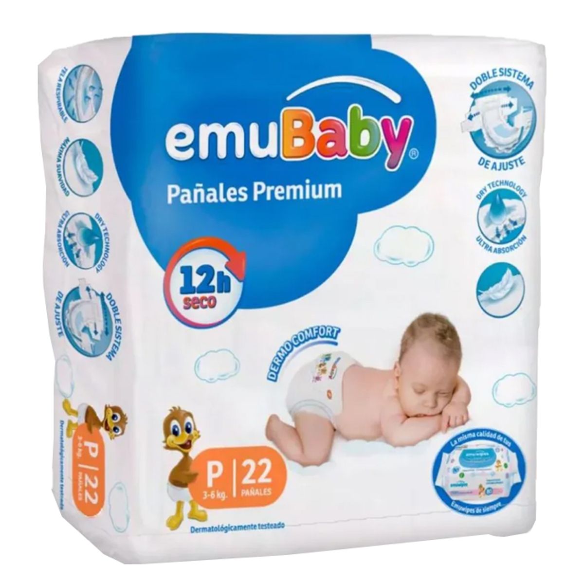 EMUBABY - Pañal Emubaby Premium P 22