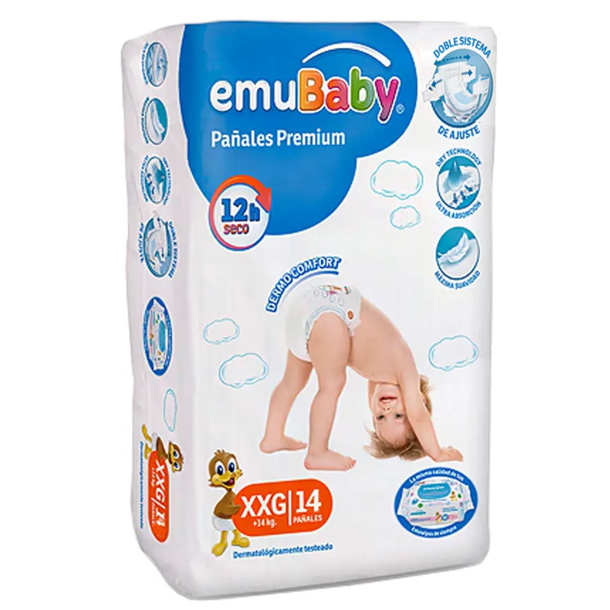 EMUBABY - Pañal Emubaby Premium XXG 14